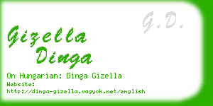 gizella dinga business card